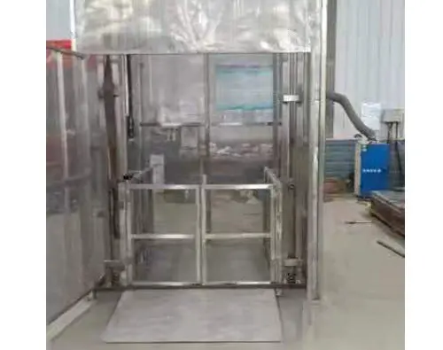 全(quan)不鏽鋼(gang)導軌式(shi)升降貨(huo)梯