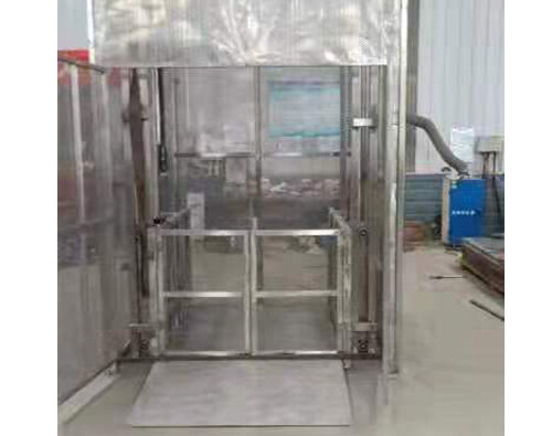 全不(bu)鏽鋼導(dao)軌式升(sheng)降貨梯(ti)